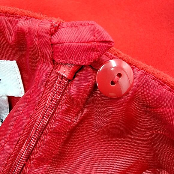 Talbots 100% Wool Wrap Skirt With Button Accents Size 10 - Picture 11 of 13